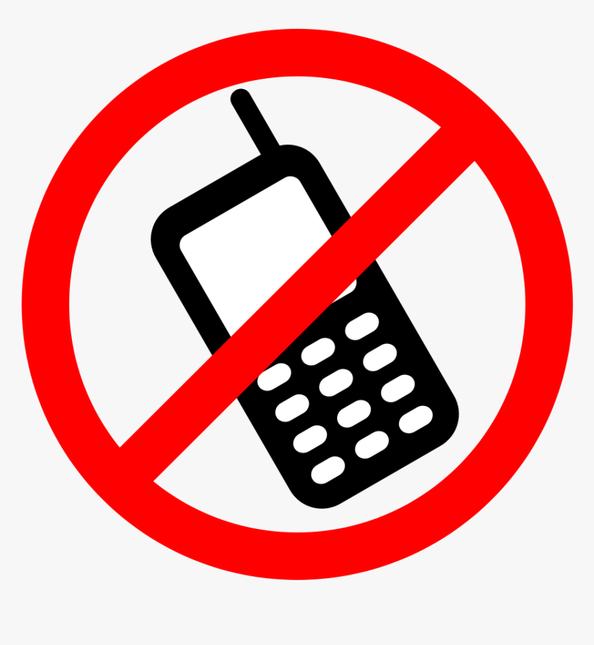 No Cell Phones Allowed Svg Clip Arts - No Cell Phone .png, Transparent Png
