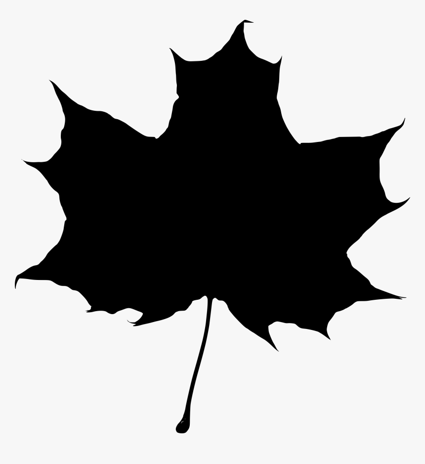 Maple Leaf Silhouette Transparent Png - Maple Leaf Silhouette Png, Png Download