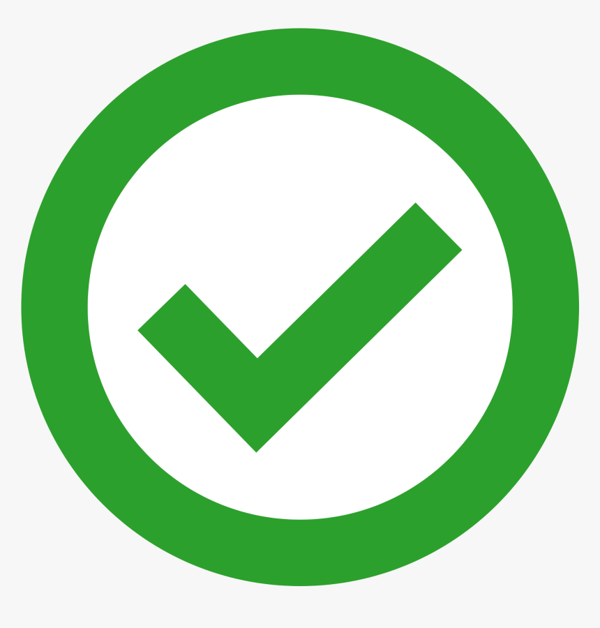 Green Check In Circle, HD Png Download