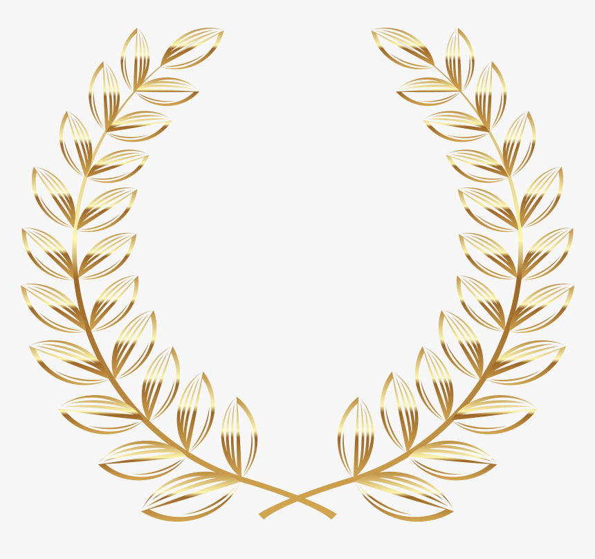Transparent Golden Wreath Png Image - Gold Flower Wreath Png, Png Download