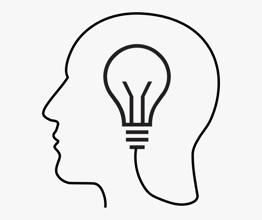 Psicólogo Madrid - Humanismo - Brain Light Bulb Clip Art, HD Png Download