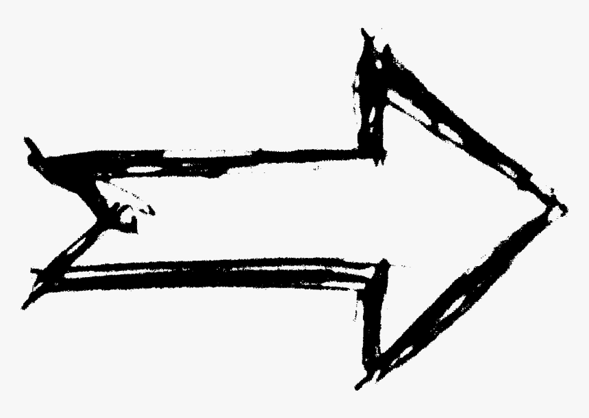 Hand Drawn Arrow - Arrow With Clear Background, HD Png Download