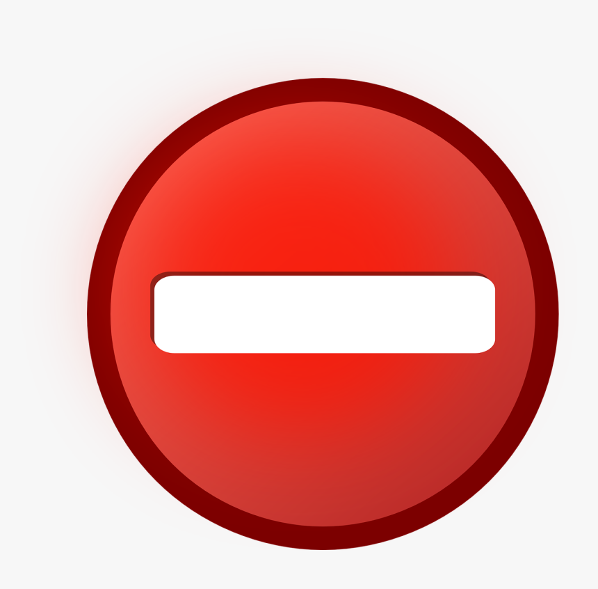 Brak Dostępu, Symbol, Ikona, Brama, Dostęp Do - No Access Icon, HD Png Download