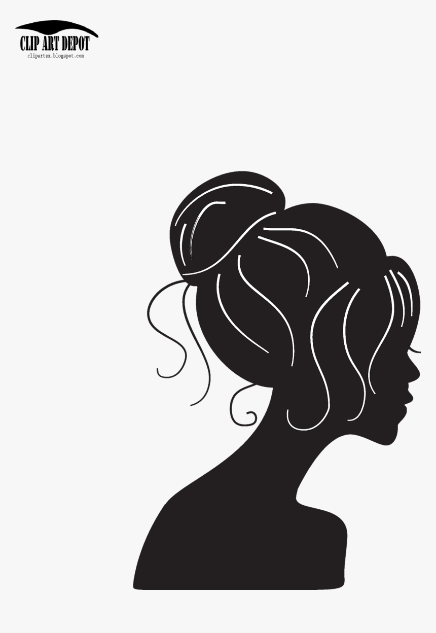 Beauty Girl Silhouette Png, Transparent Png