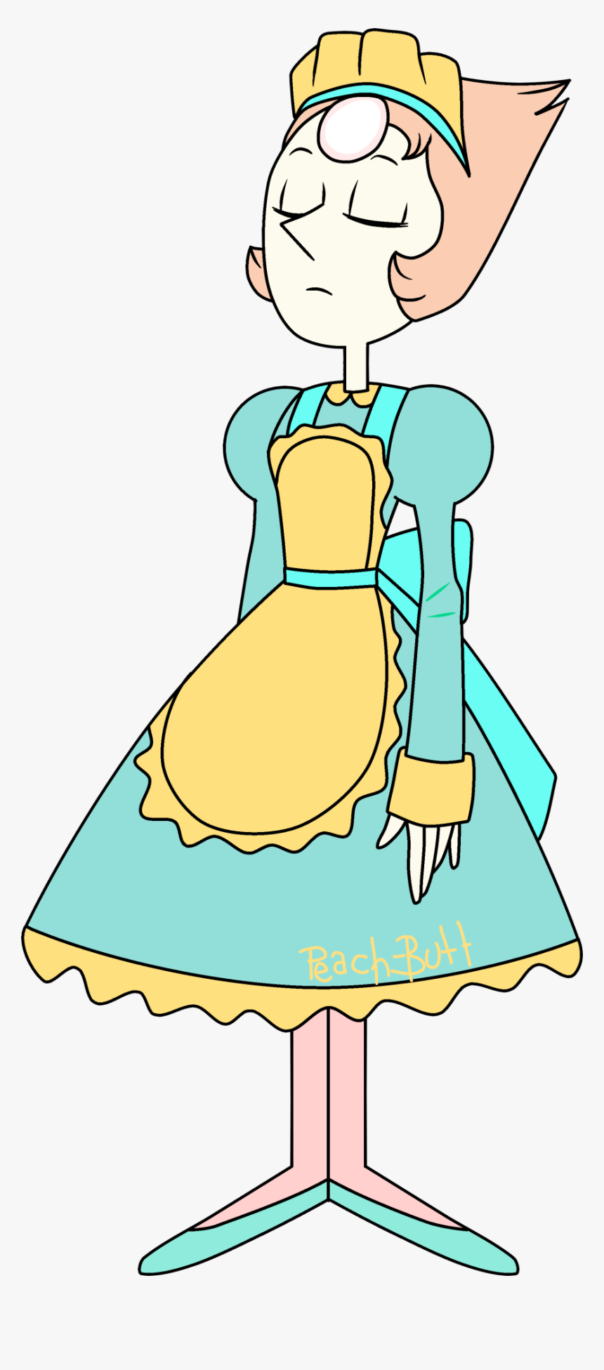 Steven Universe Pearl Png -clothing Clip Art Human - Steven Universe Pearl Maid, Transparent Png