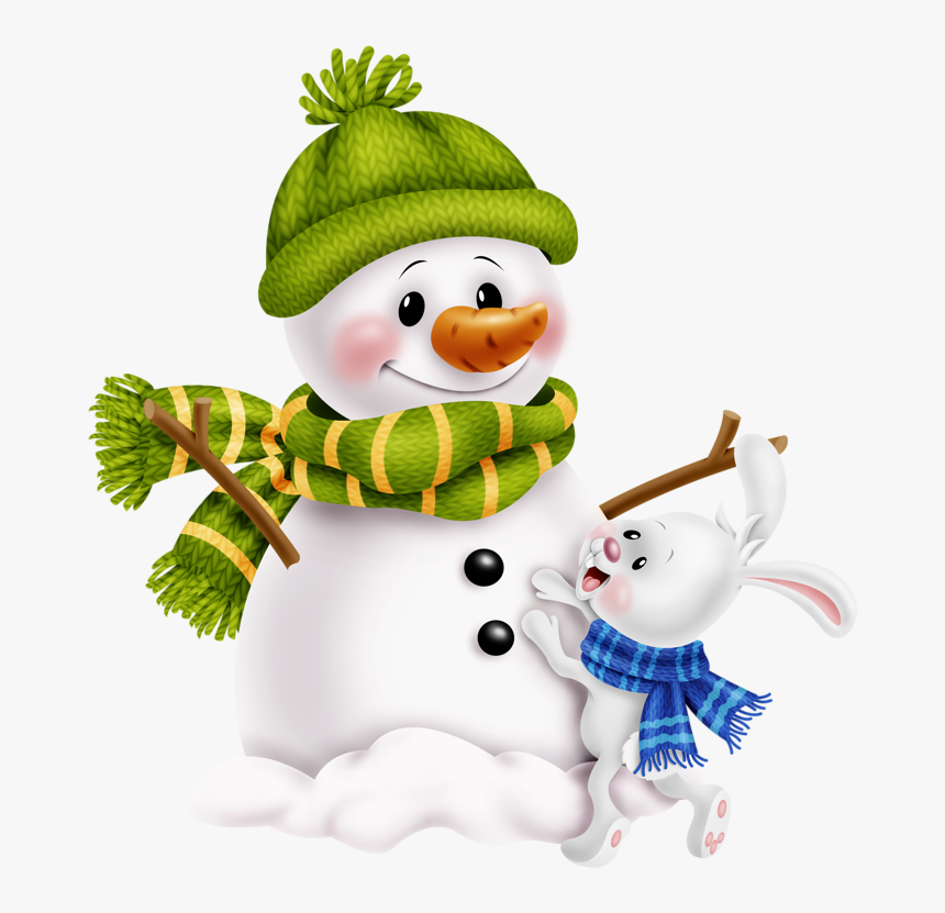 Snowman Png Transparent - Bonhomme De Neige Noel, Png Download