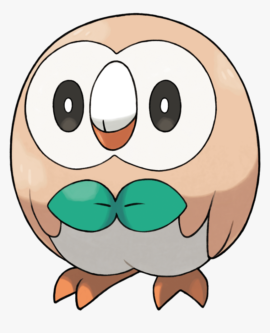 Cartoon,clip - Pokemon Rowlet, HD Png Download