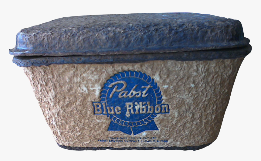 Vintage Pabst Blue Ribbon Beer Cooler C - Leather, HD Png Download