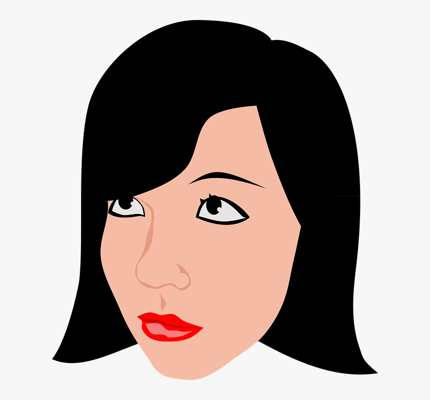 Beauty, Brunette, Girl, Woman, Face, Head - Letak Tahi Lalat Yang Membawa Sial, HD Png Download