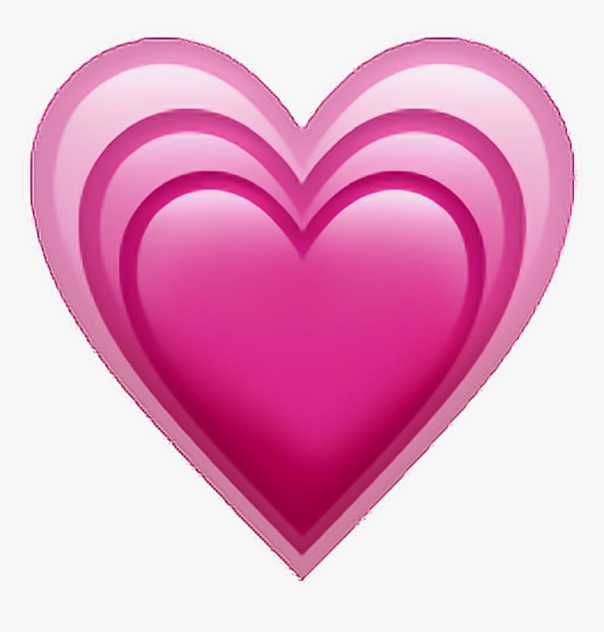 Heart Emoji Iphone Emojiip Pink Sticker Png Tumblr Growing Pink Heart