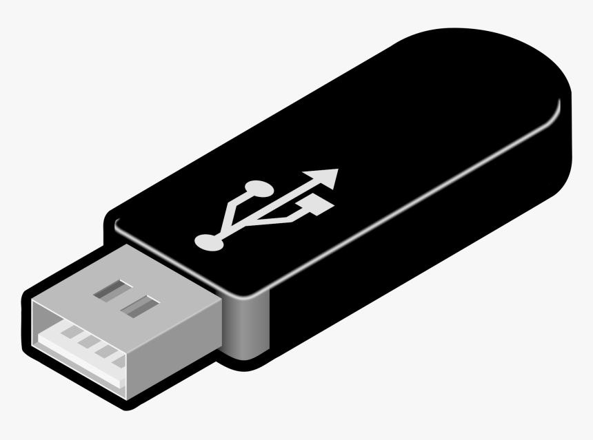 Usb Pen Drive Png Transparent - Usb Flash Drive Clipart, Png Download