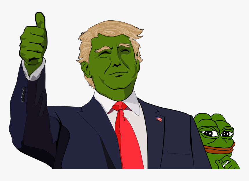 Trump Pepe Thumbs Up, HD Png Download