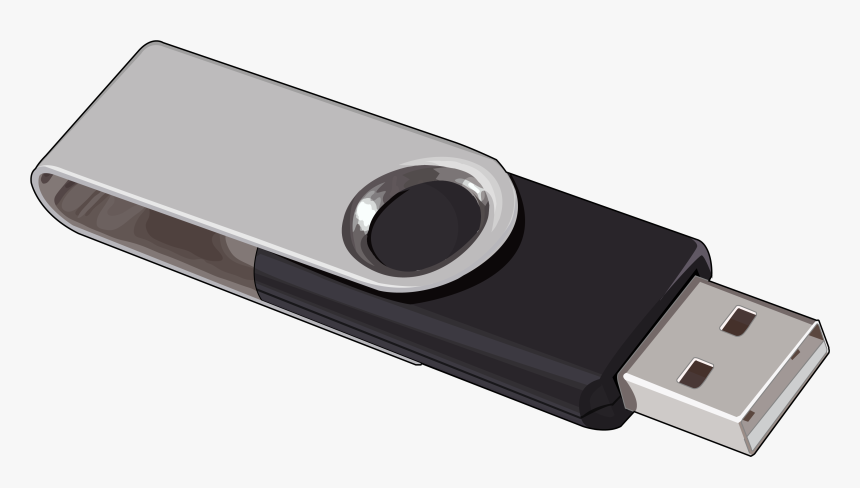 Clip Art Pendrive Png - Flash Drive Transparent Background, Png Download