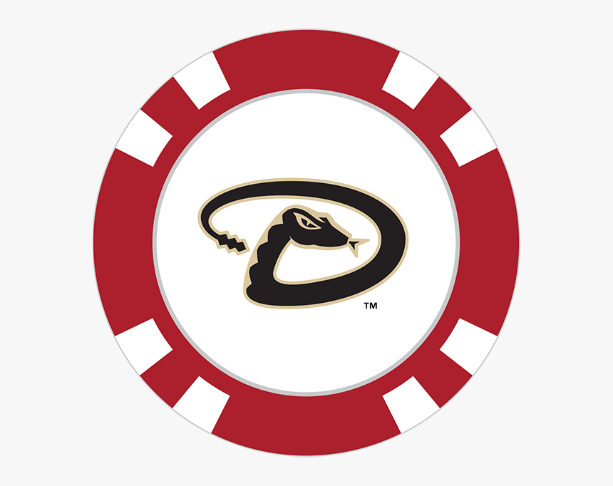 Arizona Diamondbacks Poker Chip Ball Marker - Transparent Background Poker Chips Png, Png Download