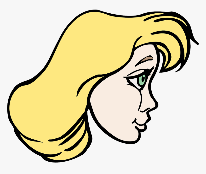 Emotion,art,artwork - Face Side Profile Cartoon, HD Png Download