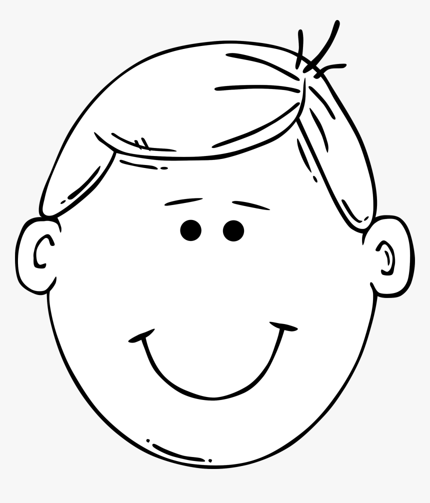 19 Sad Face Png Transparent Stock Black An - Face Black And White Clip Art, Png Download