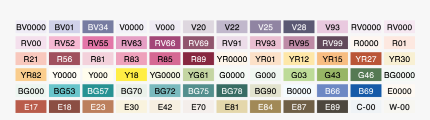 Copic Sketch 72pc Color Set E - Copic Sketch Set E, HD Png Download