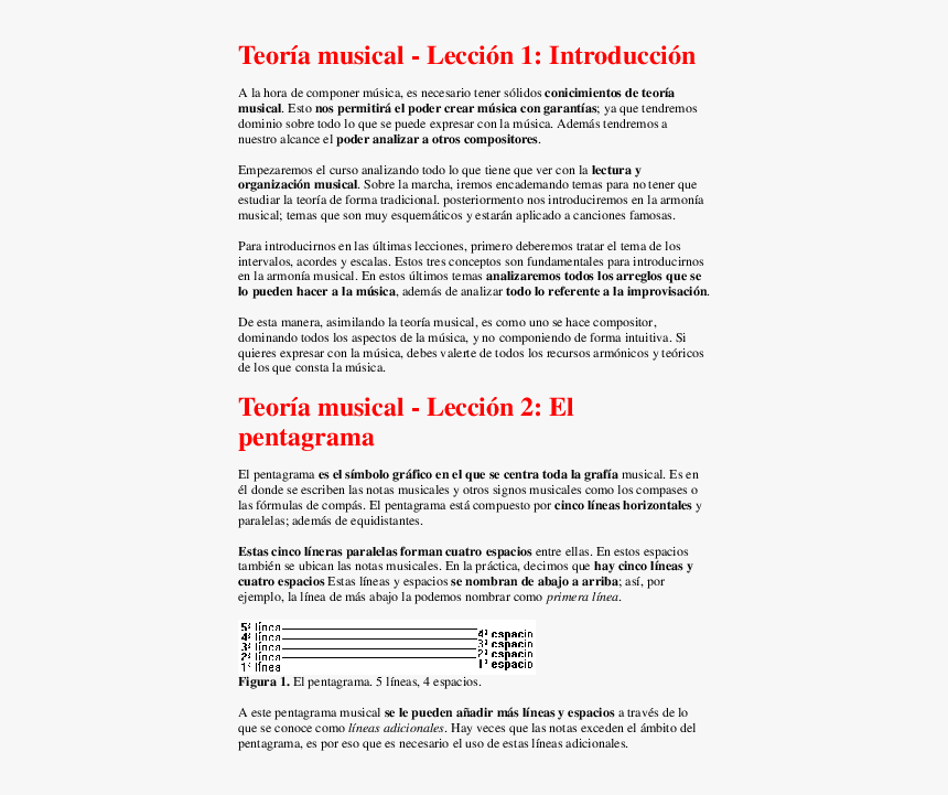 Introduccion De Teoria Musical, HD Png Download
