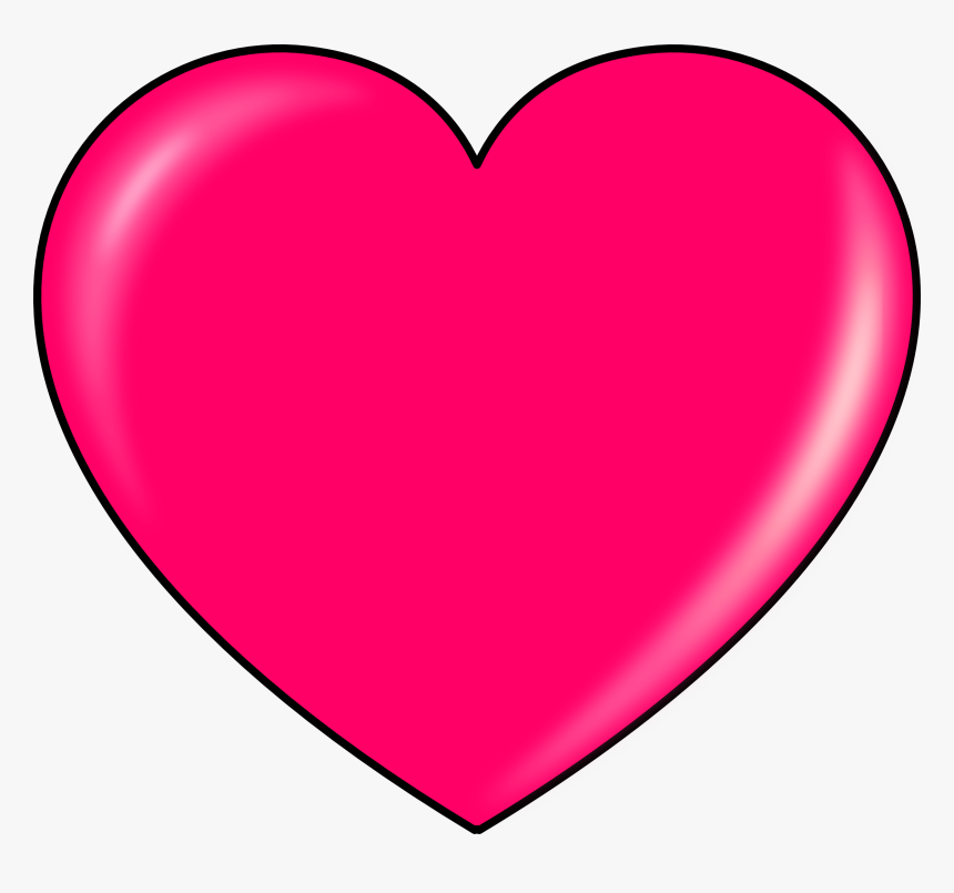 Pink Heart Clipart, HD Png Download