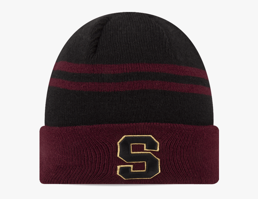 Saprissa Beanie Hat 2 Stripe Cuff Maroon - Beanie, HD Png Download