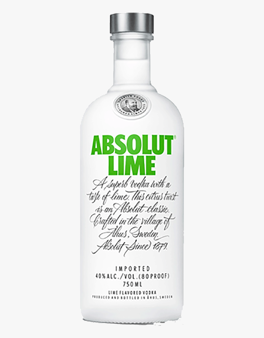 Absolut Lime Vodka 750 Ml - Absolut Vodka, HD Png Download