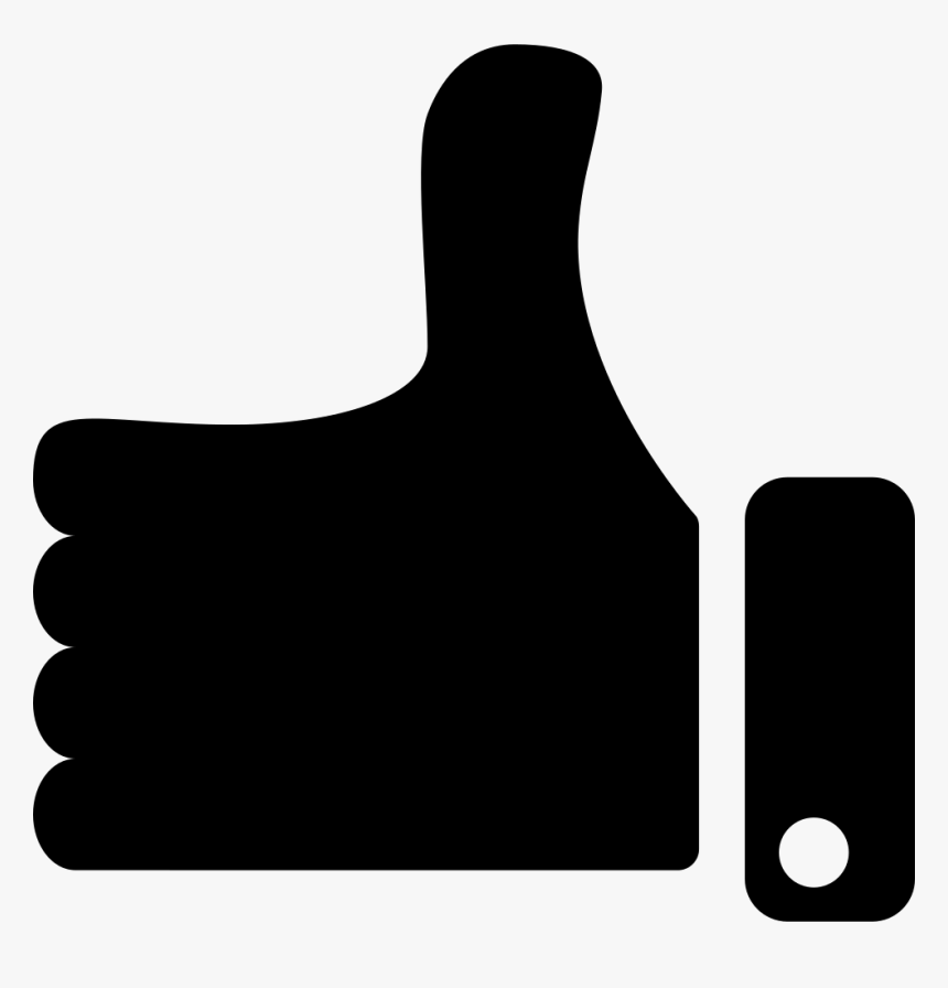 Facebook Like Button - Like Button Black And White, HD Png Download