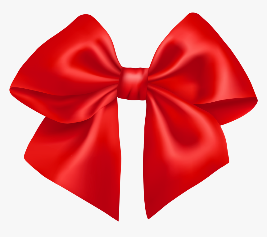 Red Christmas Bow Png - Red Bow Transparent, Png Download , Transparent