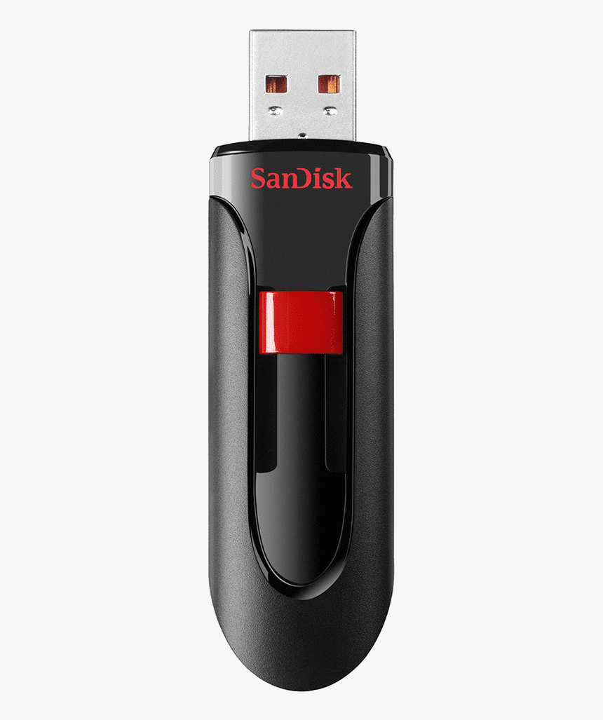 Cruzer Glide™ Usb Flash Drive - Black Sandisk Flash Drive, HD Png Download