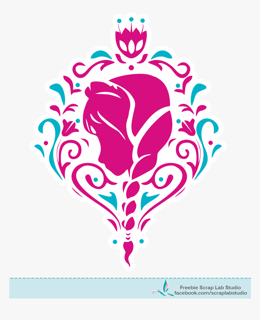 Frozen Silhouette Anna Elsa, HD Png Download