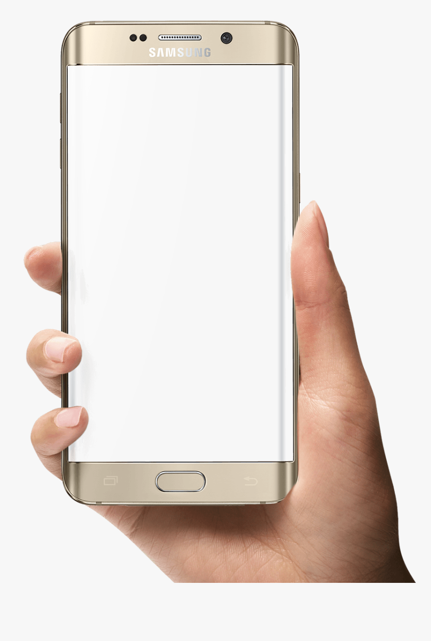 Entertainment Samsung Galaxy S6 Edge Plus The Official - Hand Mobile Frame Png, Transparent Png
