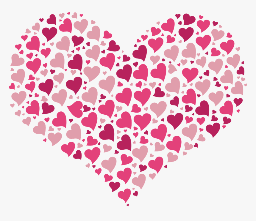 Heart Full Of Little Hearts Pink - Singapore National Day 2019, HD Png Download