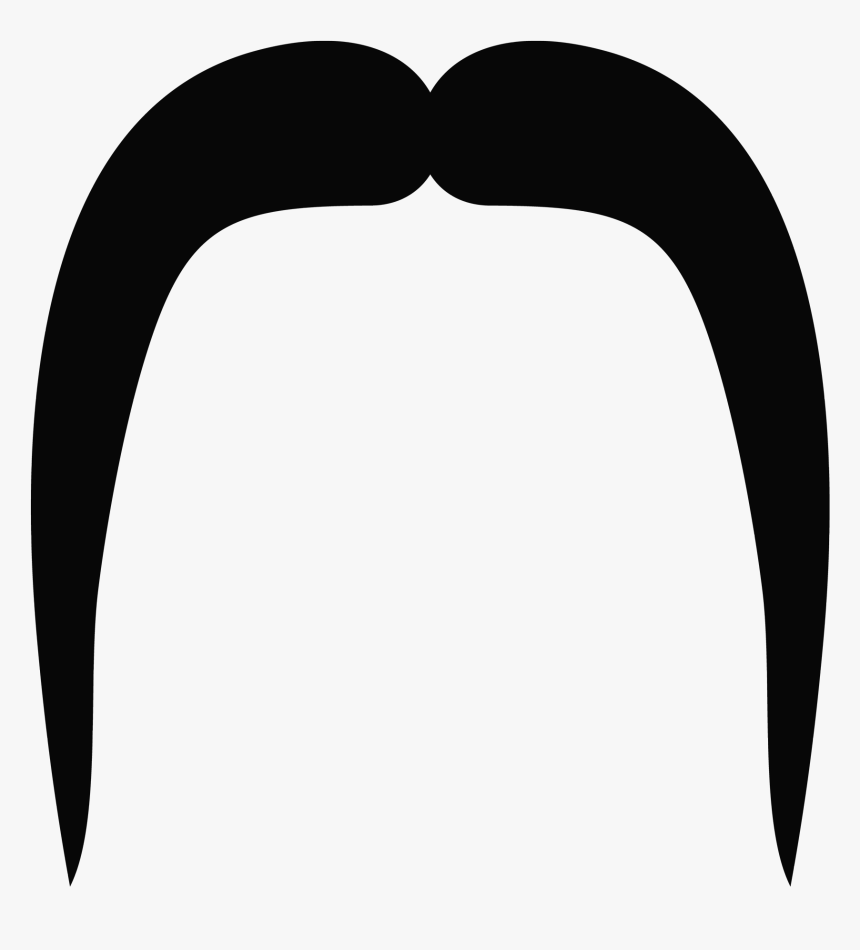 White Long Mustache Png, Transparent Png