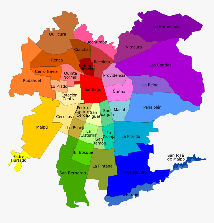 Plano De Santiago De Chile, HD Png Download