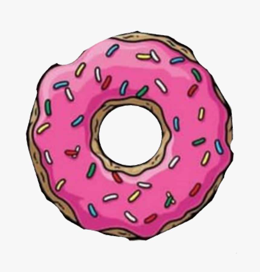 Donut Emoji Tumblr Donas Dona Donuts Pink Donut - Donut Simpsons, HD Png Download