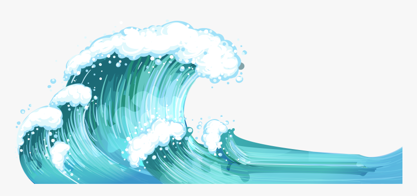 Waves Clip Art Transparent Background � Clipart Free - Waves Clipart, HD Png Download