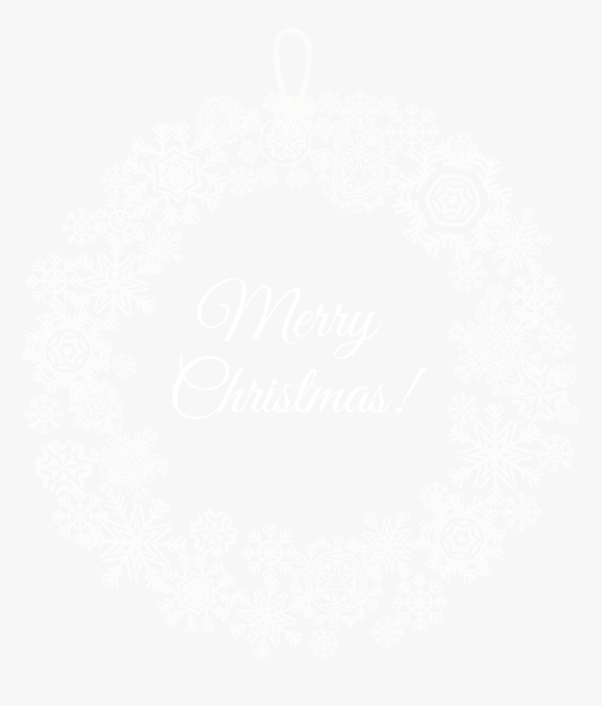 White Christmas Wreath Png - Illustration, Transparent Png