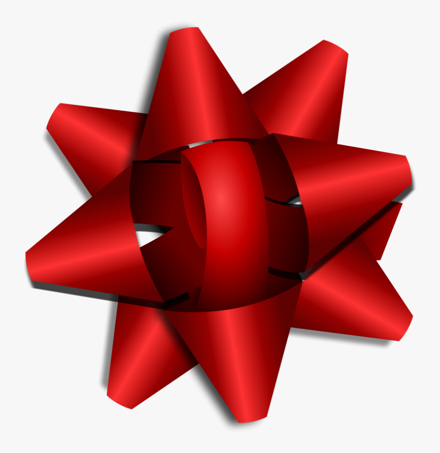 Gift Bow - Christmas Gift Bow Clipart, HD Png Download