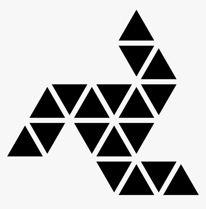 Ornamental Rotating Polygonal Shape With Three Lines - Triangles Ornament Png, Transparent Png