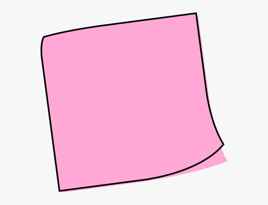 Post It Note Clipart Pink, HD Png Download