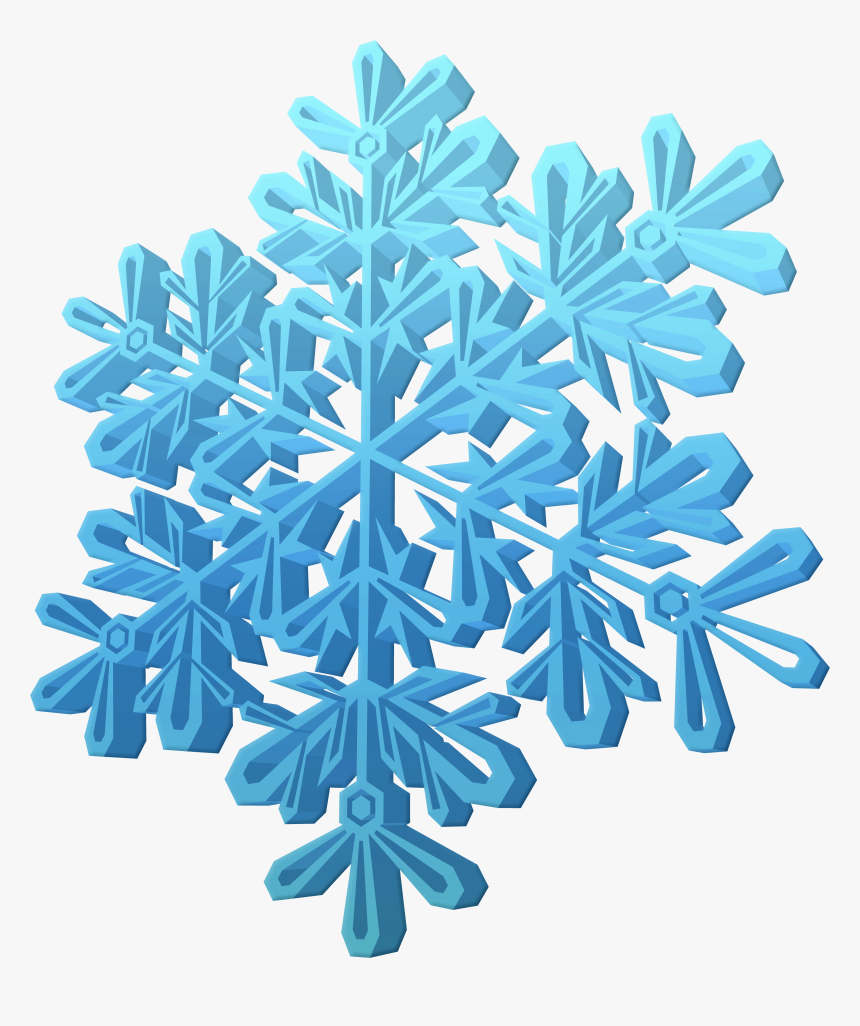 3d Snowflake Graphic, HD Png Download