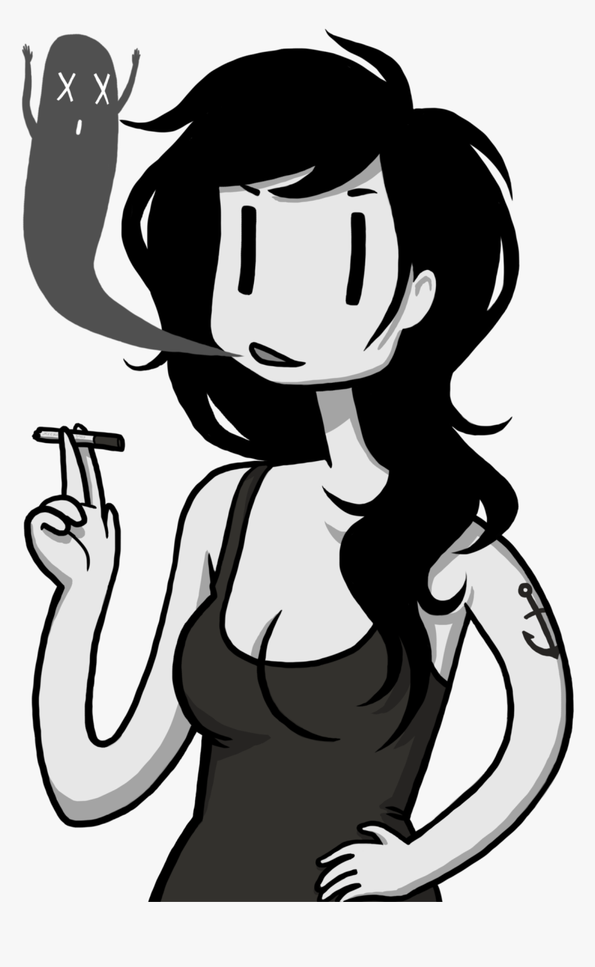 Girl Smoking Png -hey, No Smoking - Illustration, Transparent Png