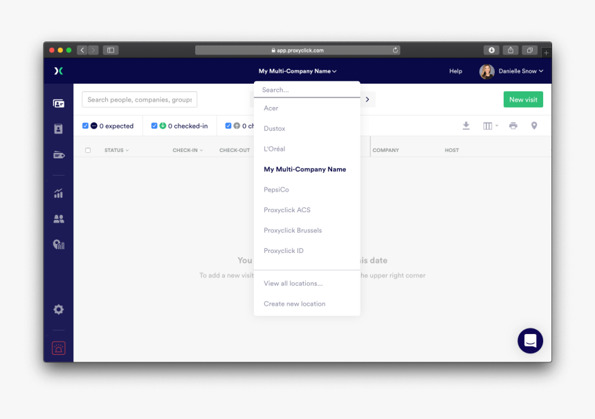 Proxyclick Dashboard, HD Png Download