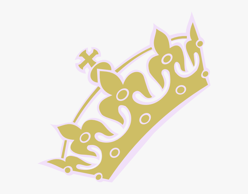 Gold White Tiara Princess Clip Art At Clker Com Vector, HD Png Download