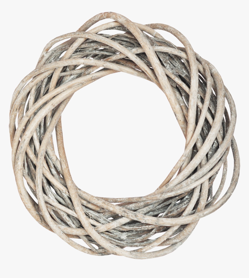 Clip Art Rope Wreath - Rattan Ring Wreath Png, Transparent Png