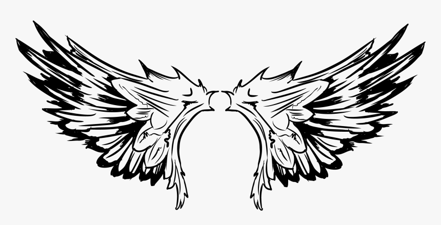 Tattoo Of Pro Wings Vector The Bird Clipart - Tribal Wing Vector Png, Transparent Png