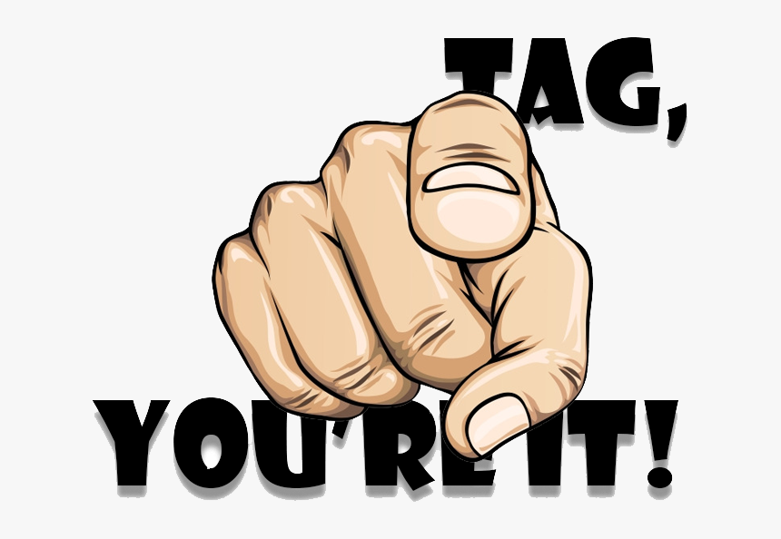Pointing Finger Png -pin Tag Game Clipart - Tag You Re, Transparent Png