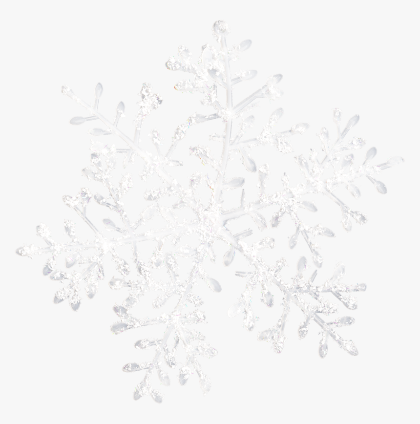 Transparent White Snowflake Clipart Clear Background - Sketch, HD Png Download