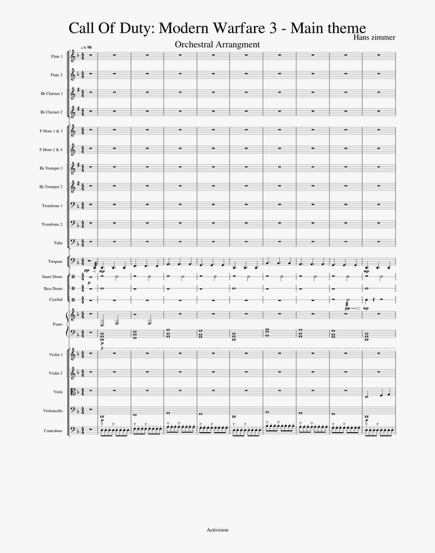 John Williams Jfk Sheet Music, HD Png Download