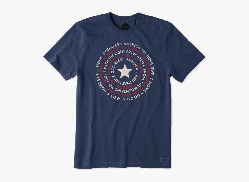 Men S God Bless America Crusher Tee - Active Shirt, HD Png Download