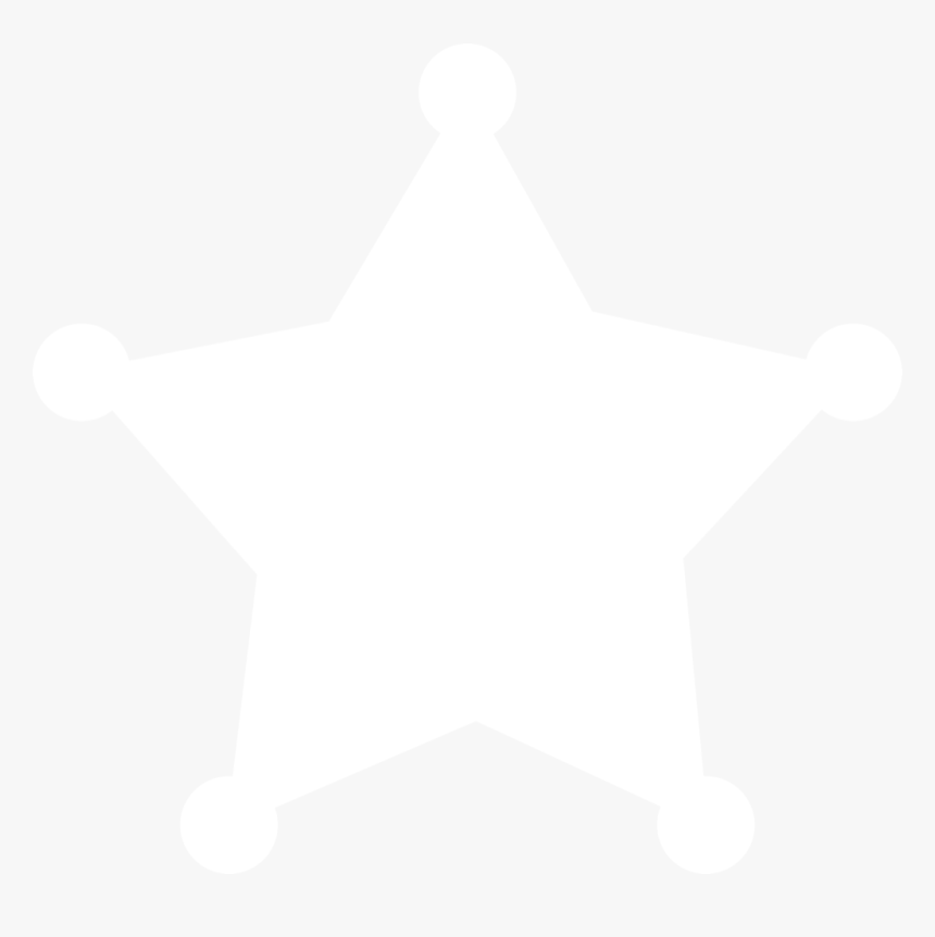 Graphic Transparent Library Sheriff Star Silhouette - Sheriffs Badge Star Clipart, HD Png Download